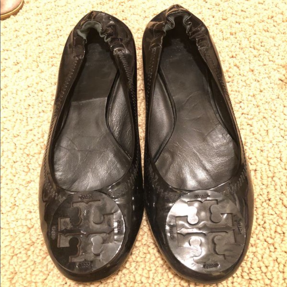 Tory Burch Black Flats